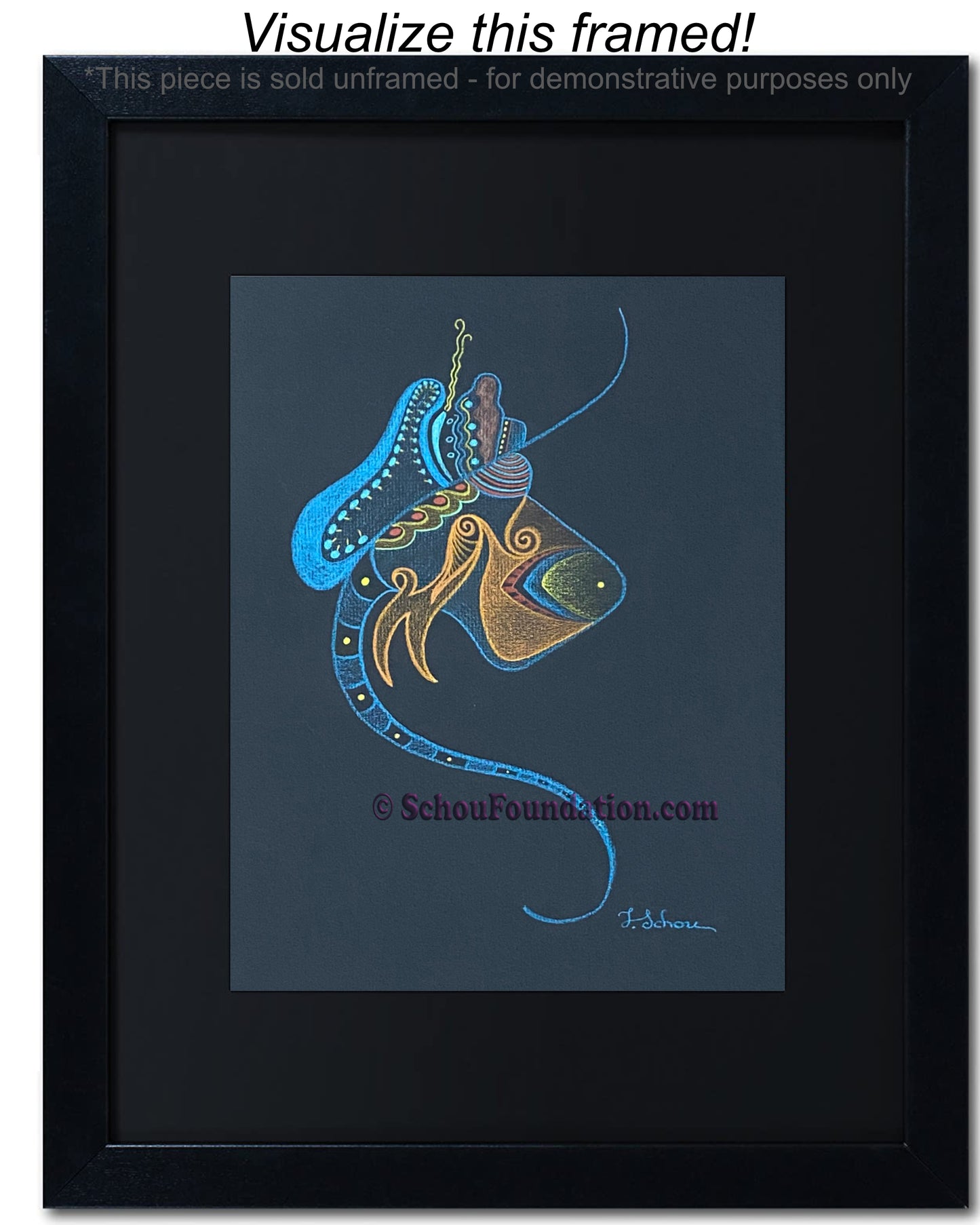 "Untitled", Original, Black Paper Series