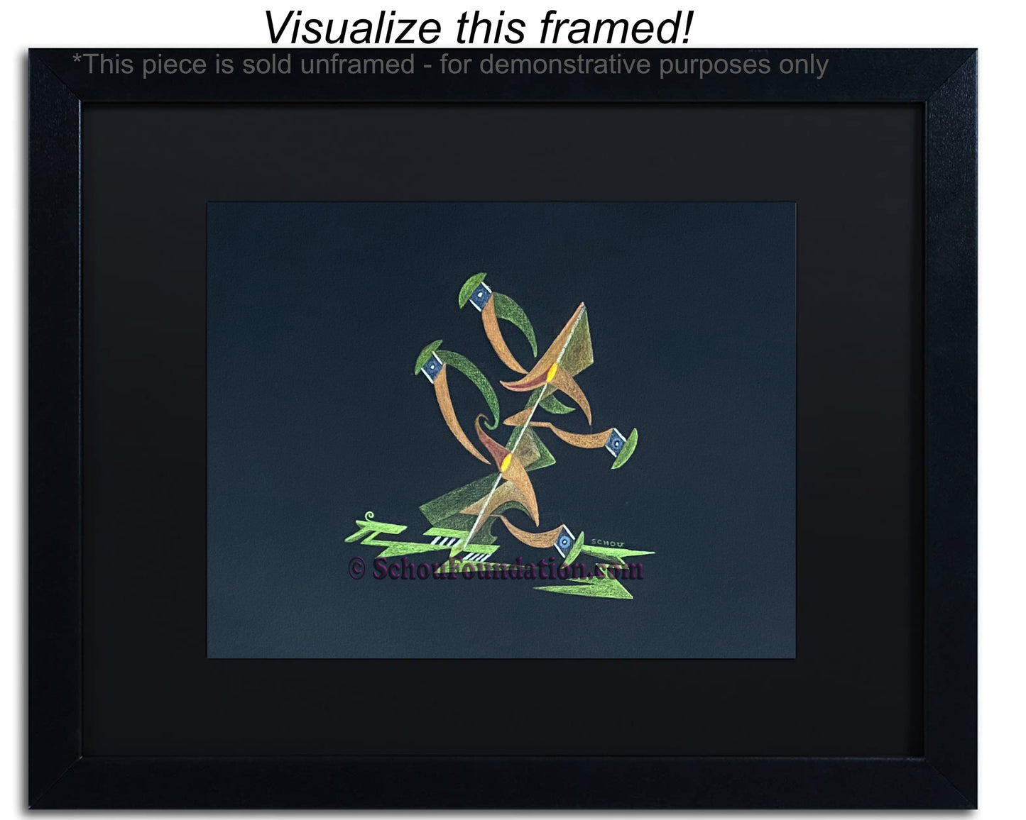 "Untitled", Original, Black Paper Series