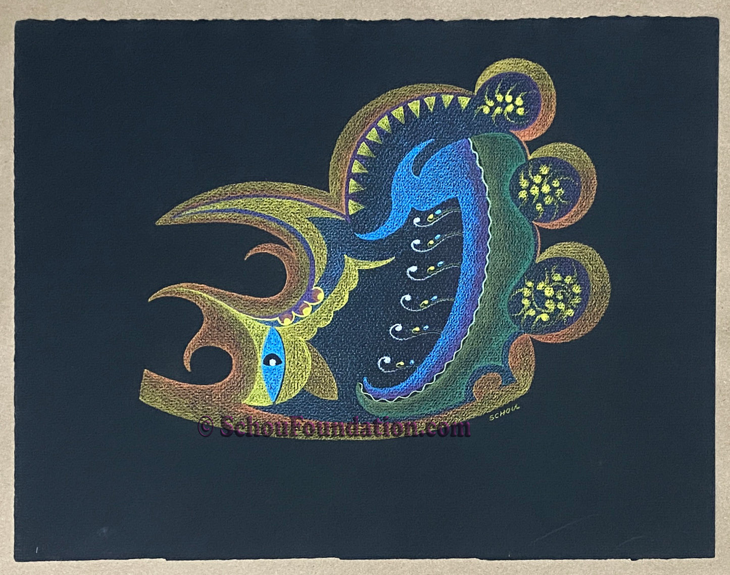 "Untitled", Original, Black Paper Series