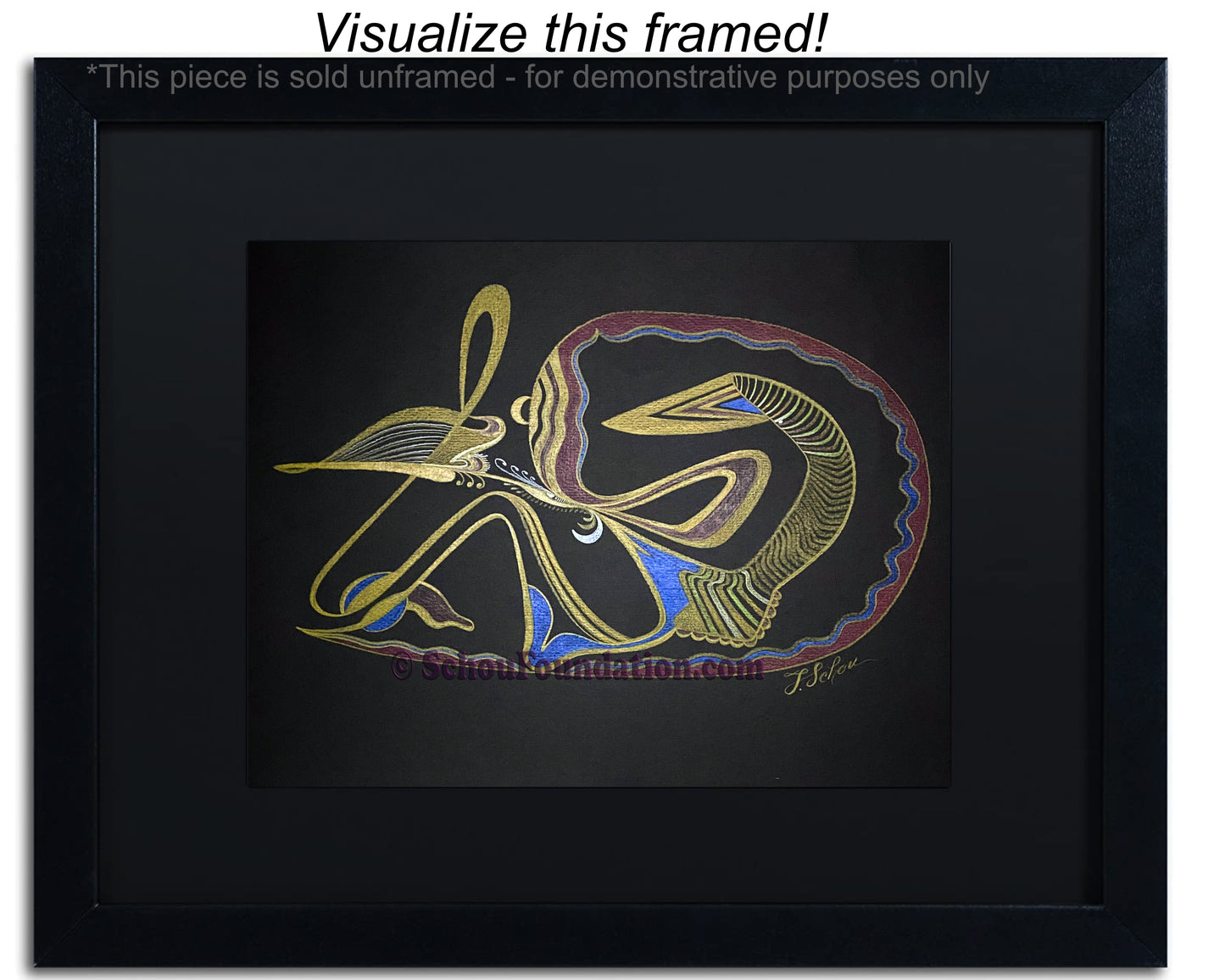 "Untitled", Original, Black Paper Series