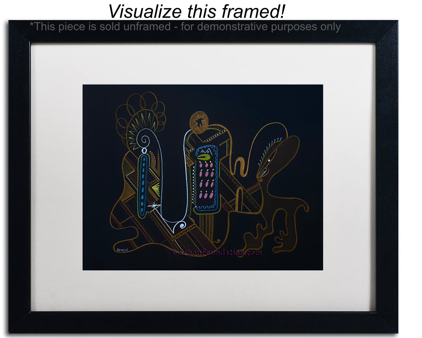 "Untitled", Original, Black Paper Series