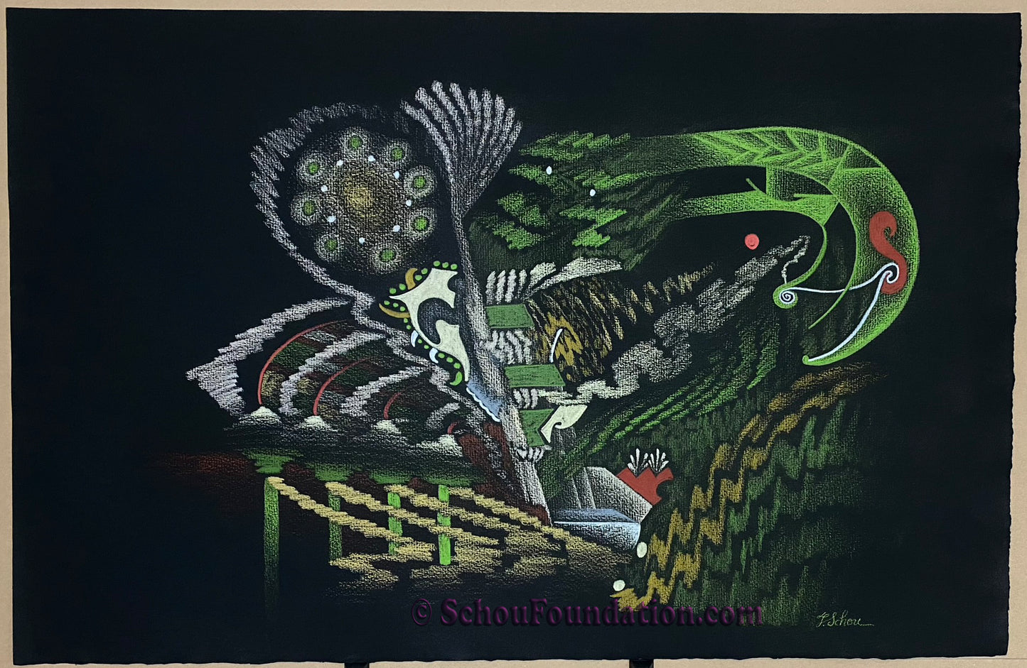 "Untitled", Original, Black Paper Series