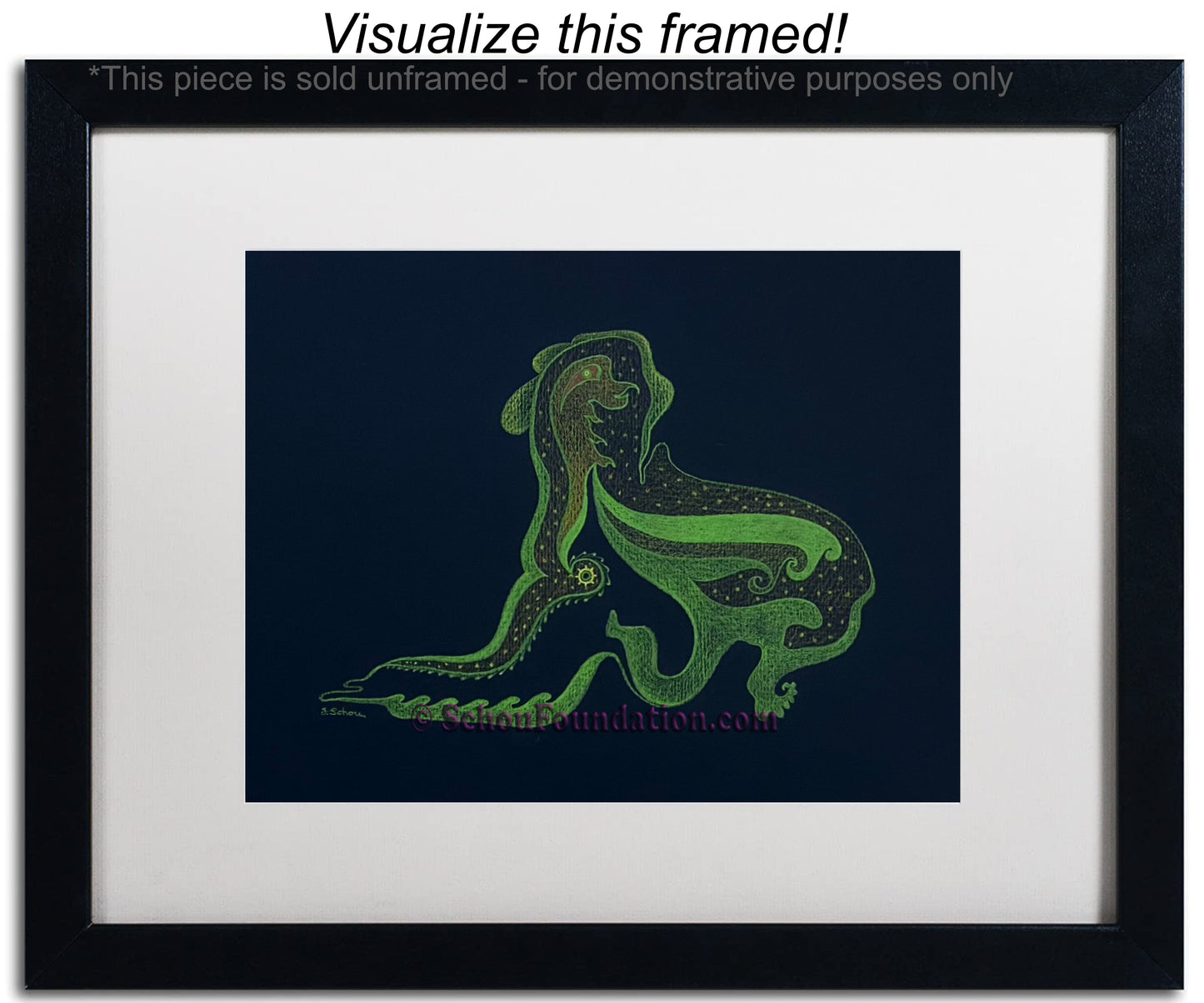 "Untitled", Original, Black Paper Series