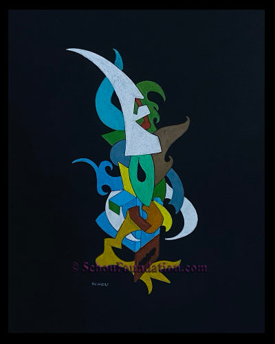 "Untitled", Original, Black Paper Series