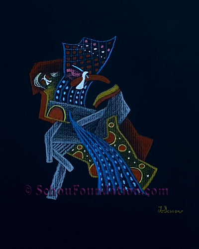 "Untitled", Original, Black Paper Series