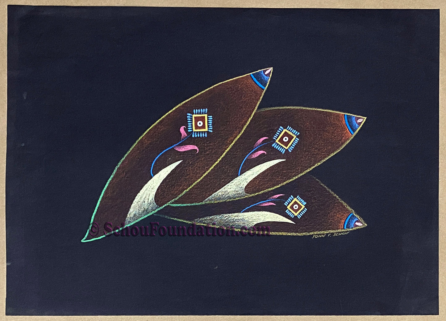 "Untitled", Original, Black Paper Series