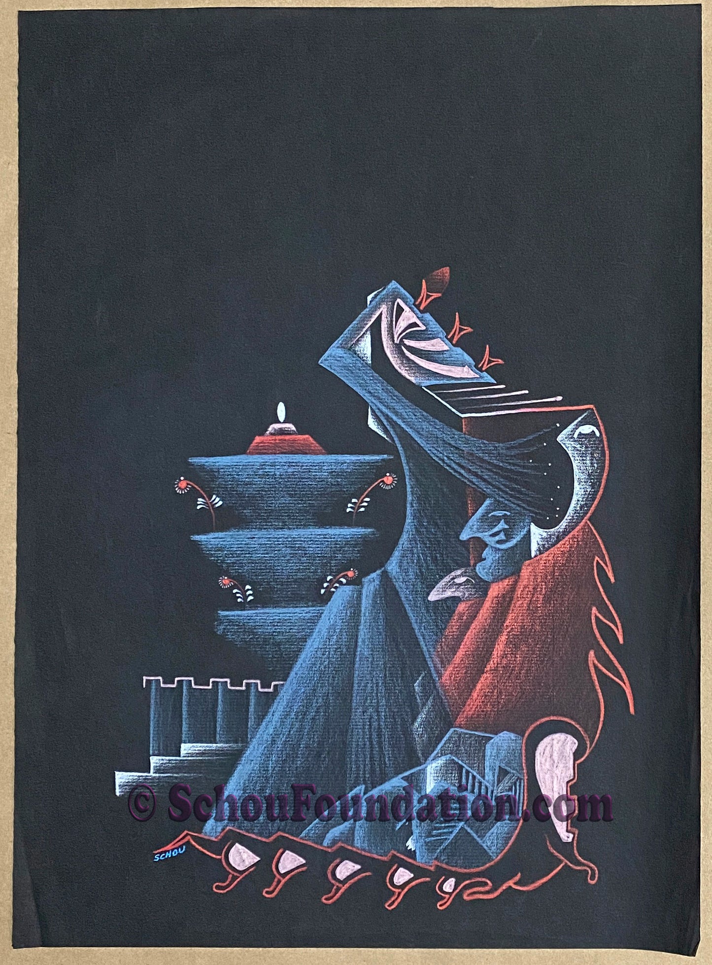 "Untitled", Original, Black Paper Series