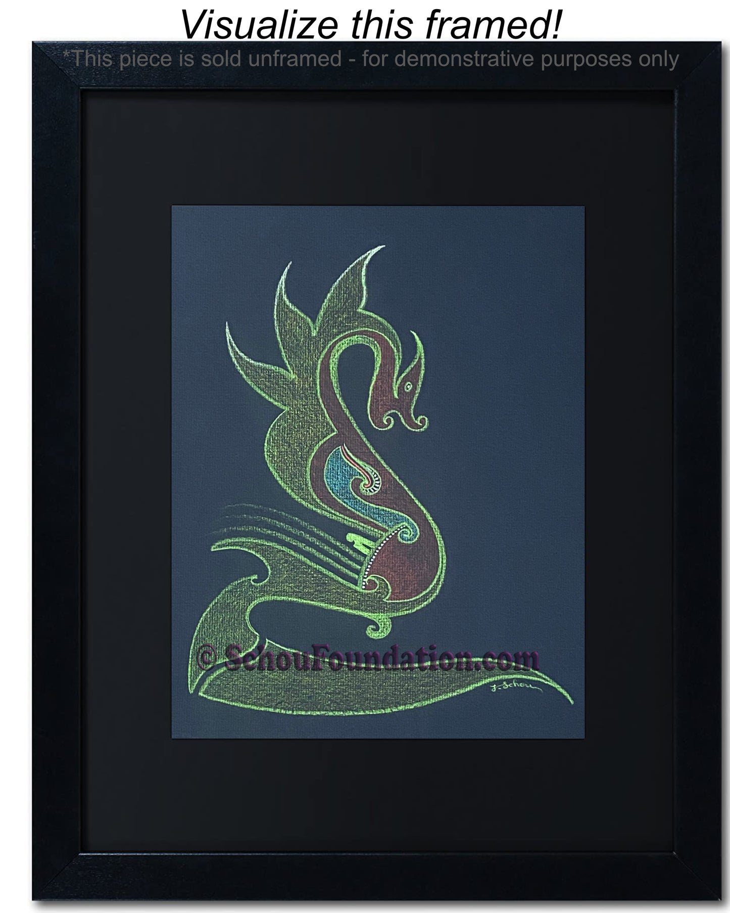 "Dragon", Original, Black Paper Series