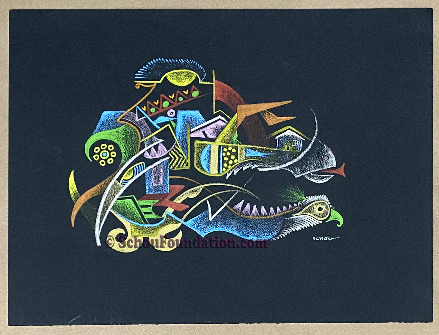 "Untitled", Original, Black Paper Series