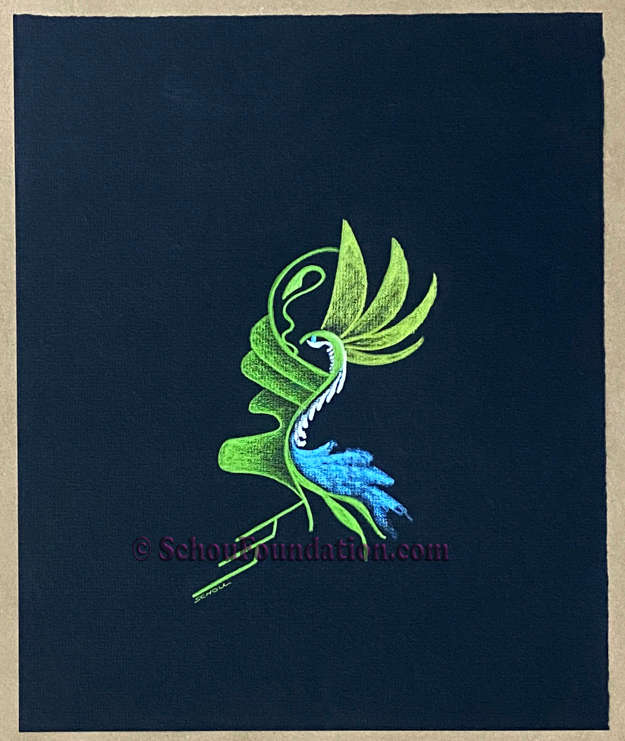 "Untitled", Original, Black Paper Series