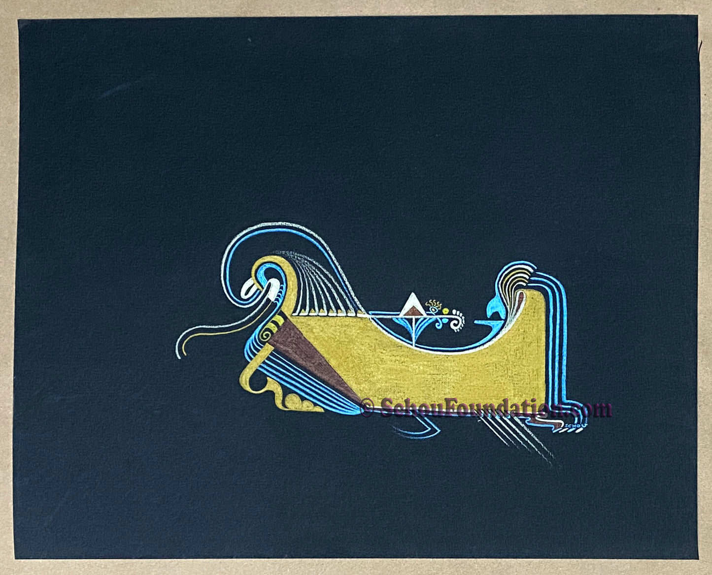 "Untitled", Original, Black Paper Series