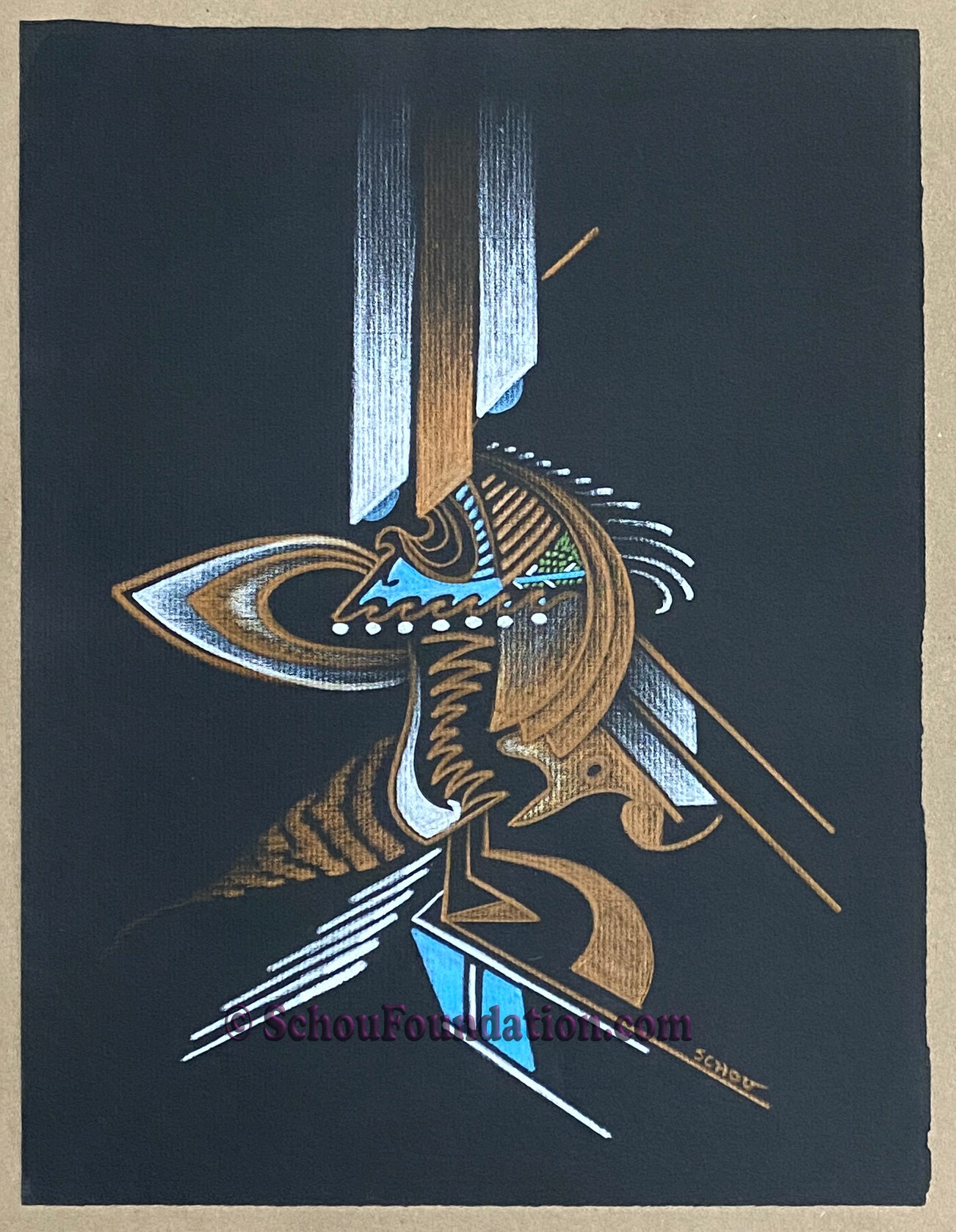 "Untitled", Original, Black Paper Series