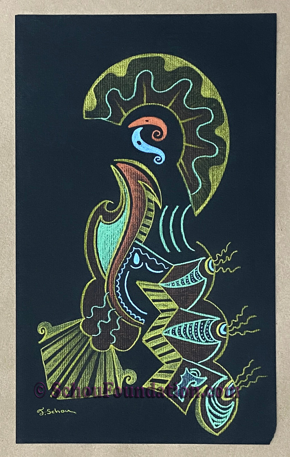 "Untitled", Original, Black Paper Series