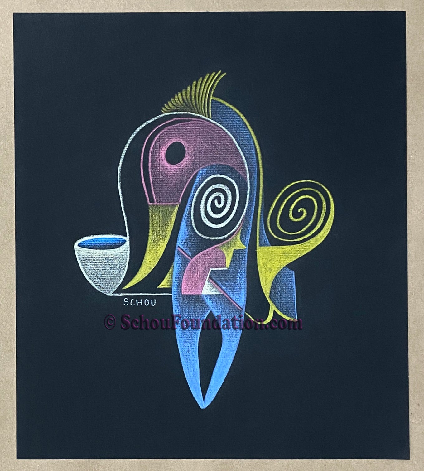 "The Duck", Original, Black Paper Series