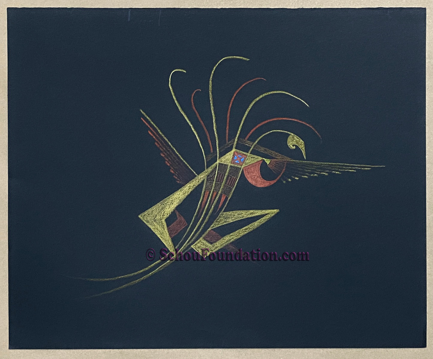 "Untitled", Original, Black Paper Series (unsigned)