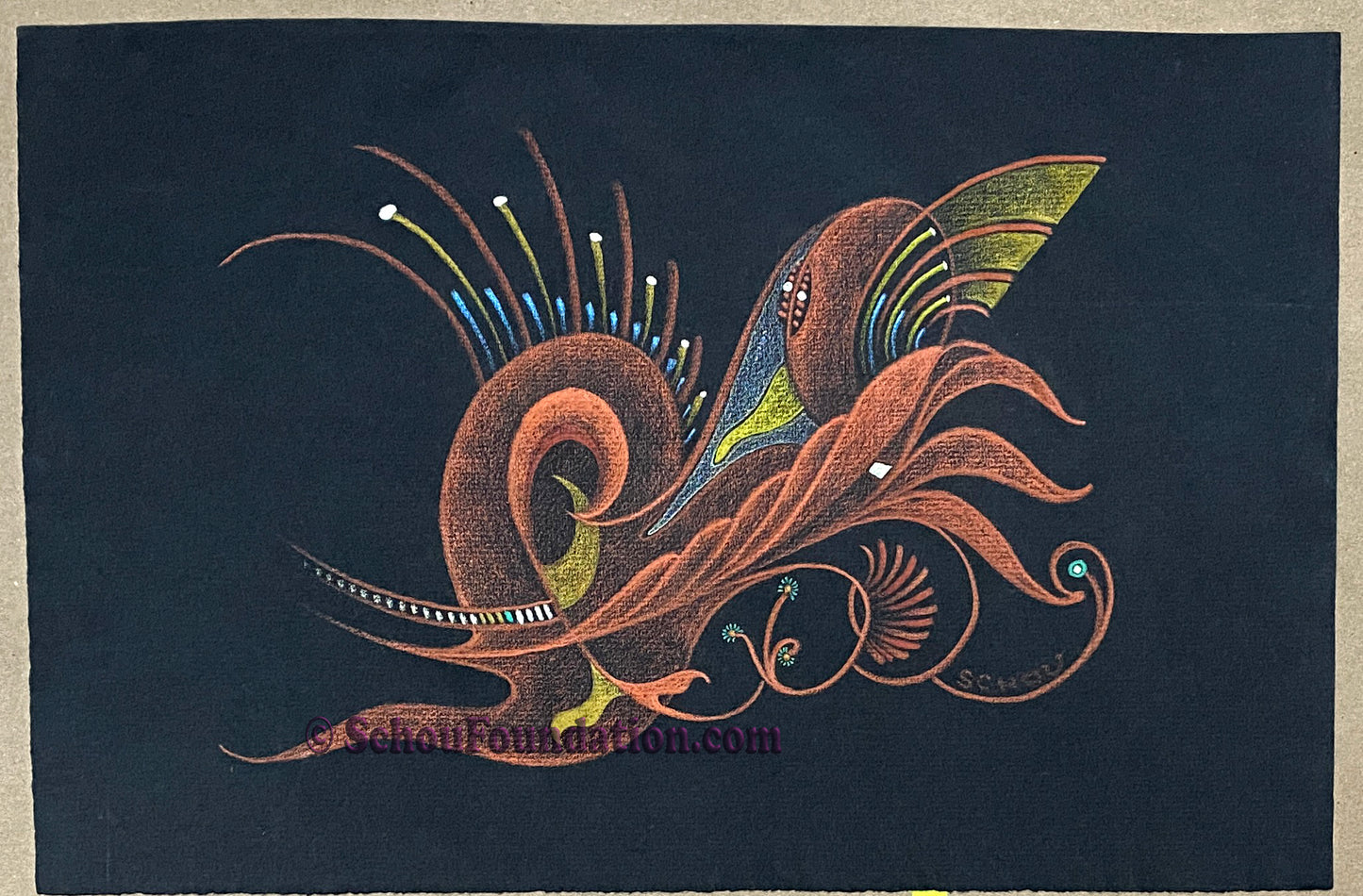 "Untitled", Original, Black Paper Series