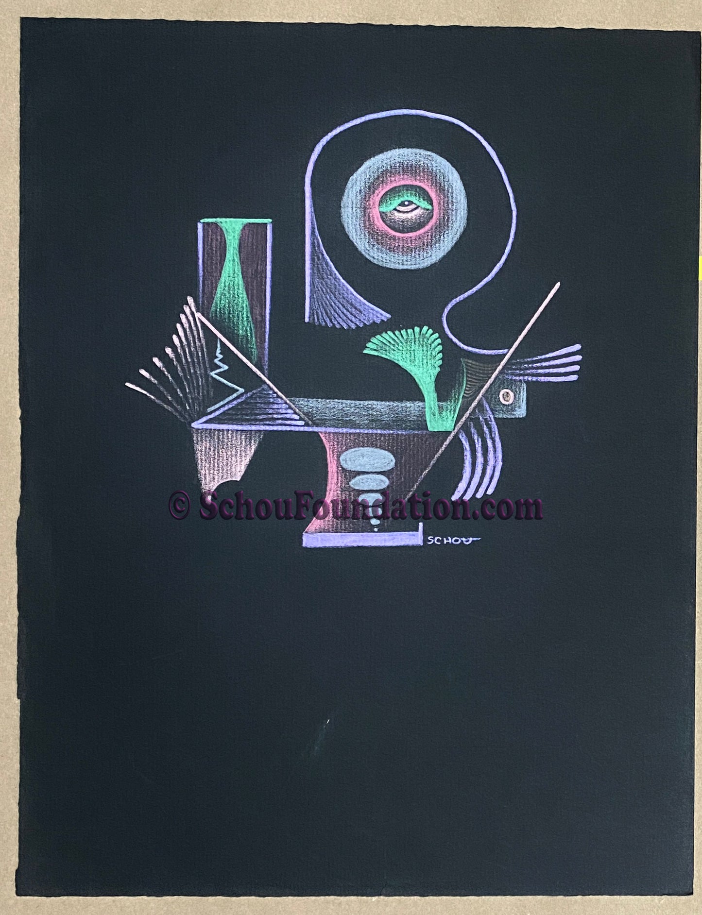 "Untitled", Original, Black Paper Series