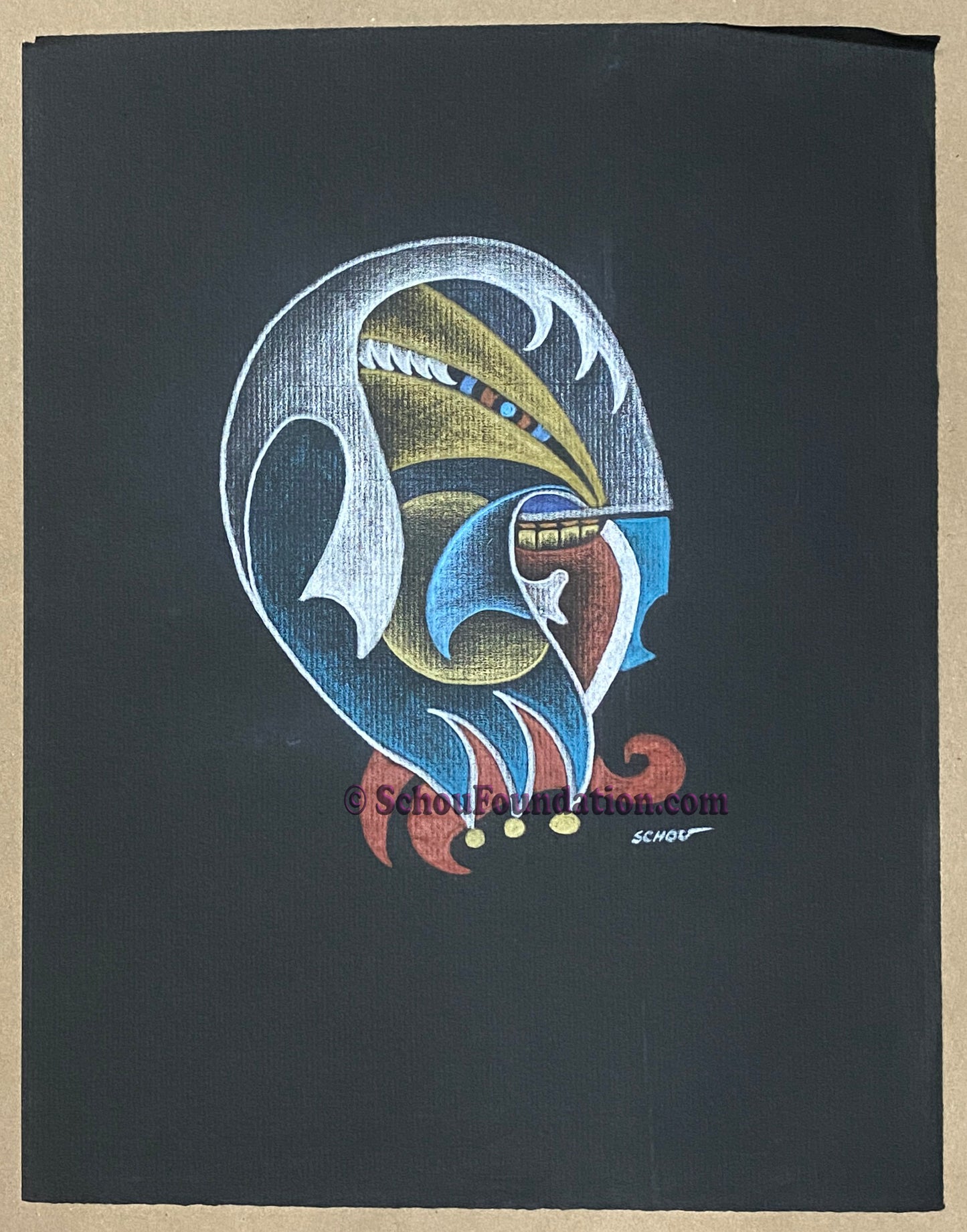 "Untitled", Original, Black Paper Series