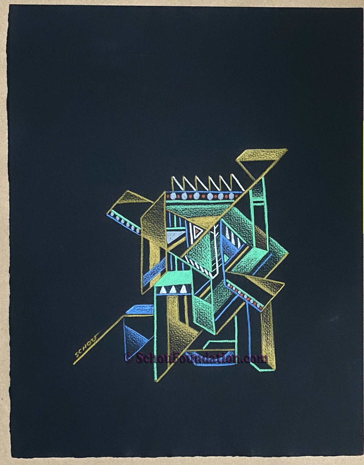 "Untitled", Original, Black Paper Series