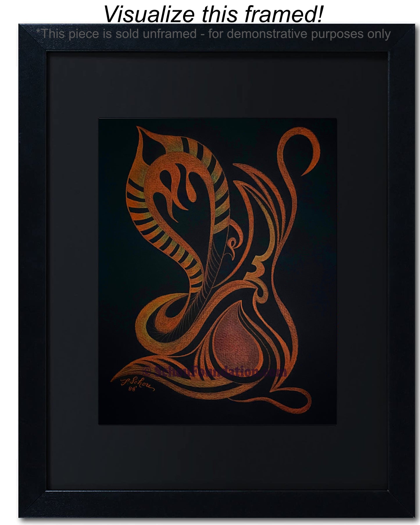 "Untitled", Original, Black Paper Series