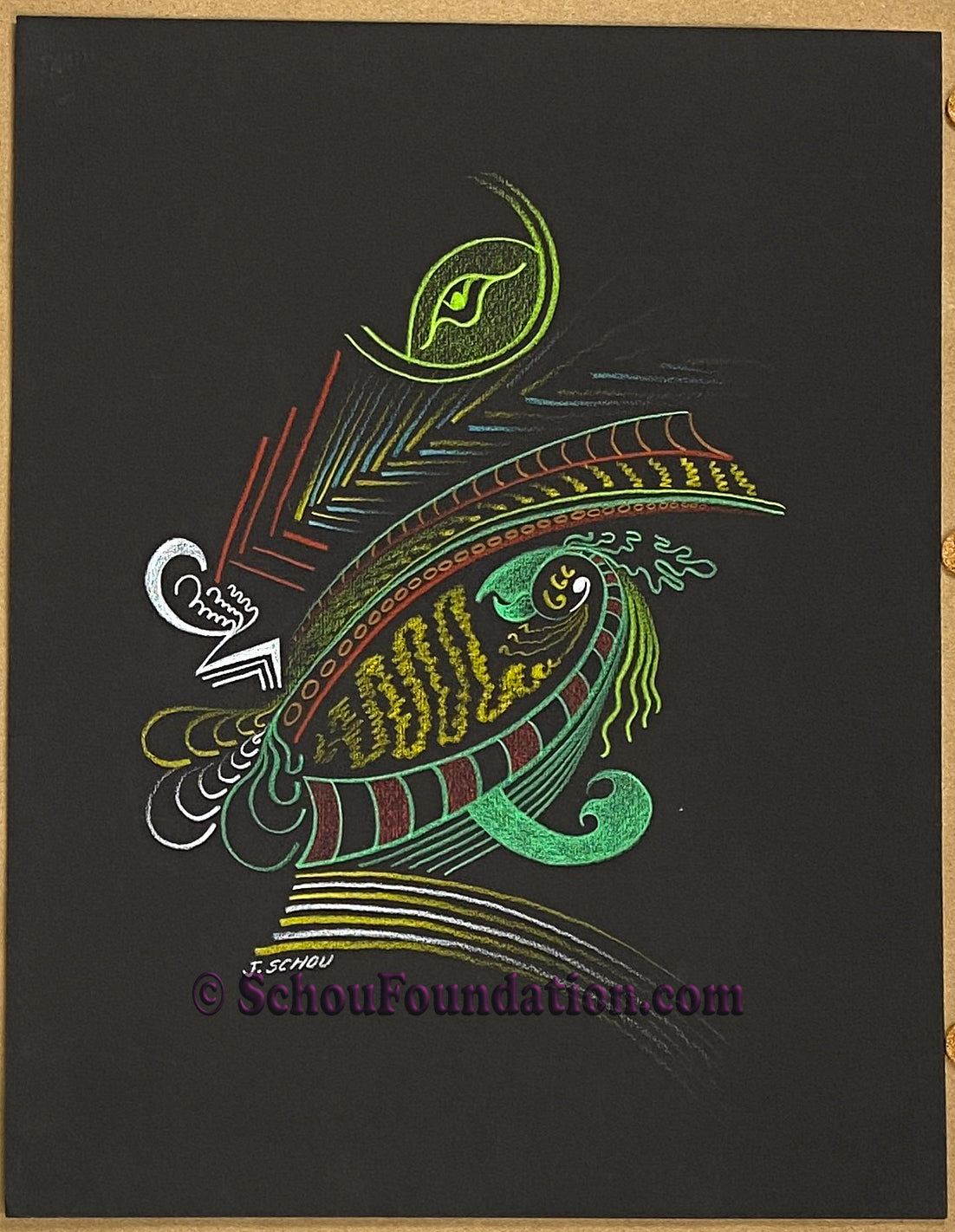 "Untitled", Original, Black Paper Series