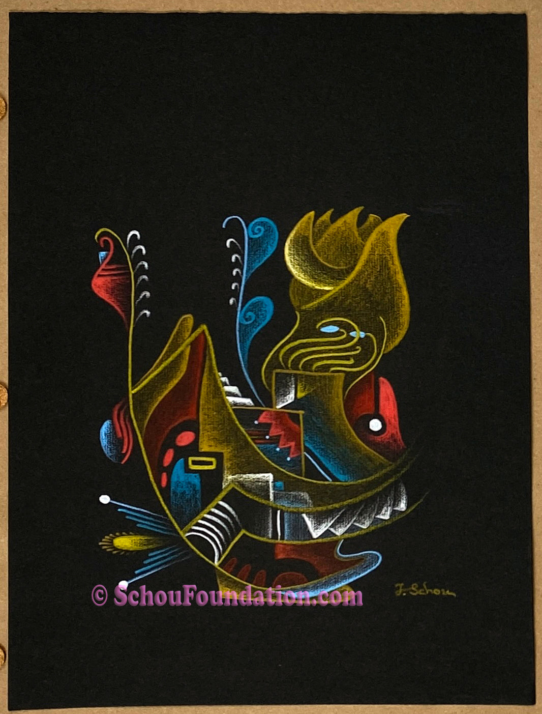 "Untitled", Original, Black Paper Series