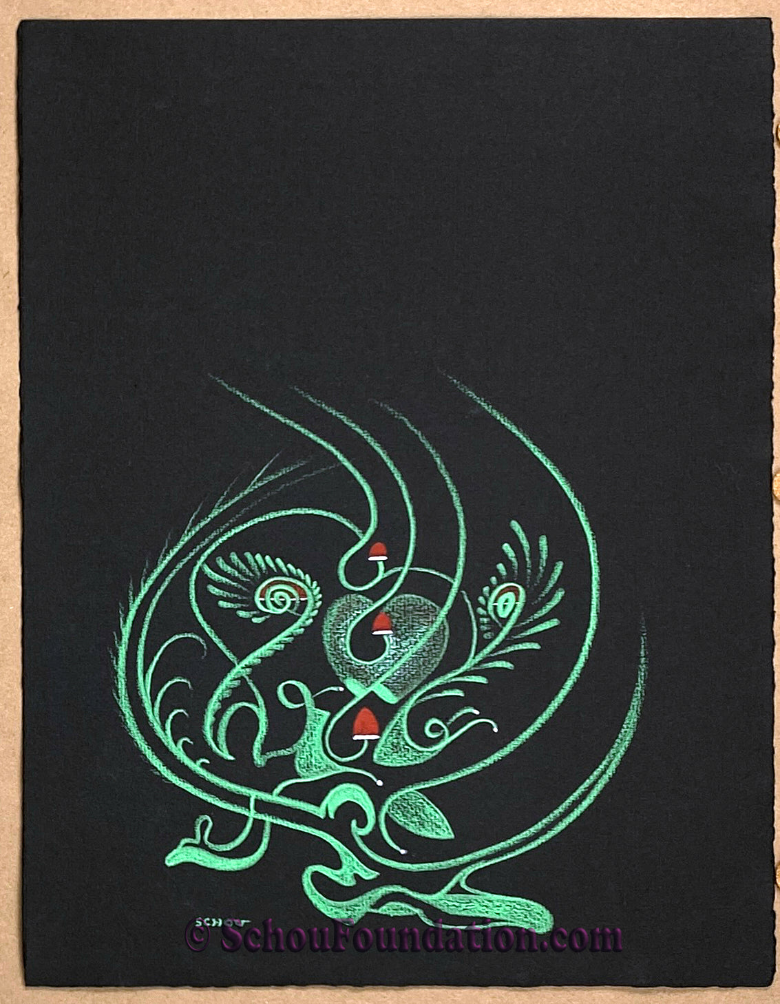 "Untitled", Original, Black Paper Series