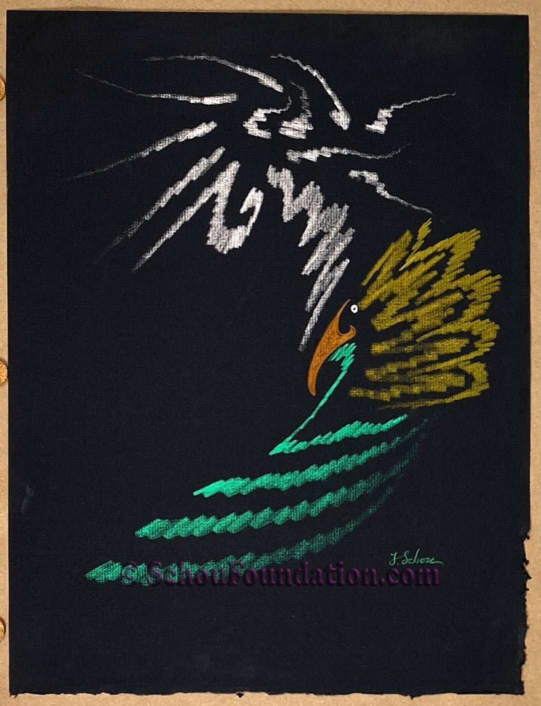 "Untitled", Original, Black Paper Series