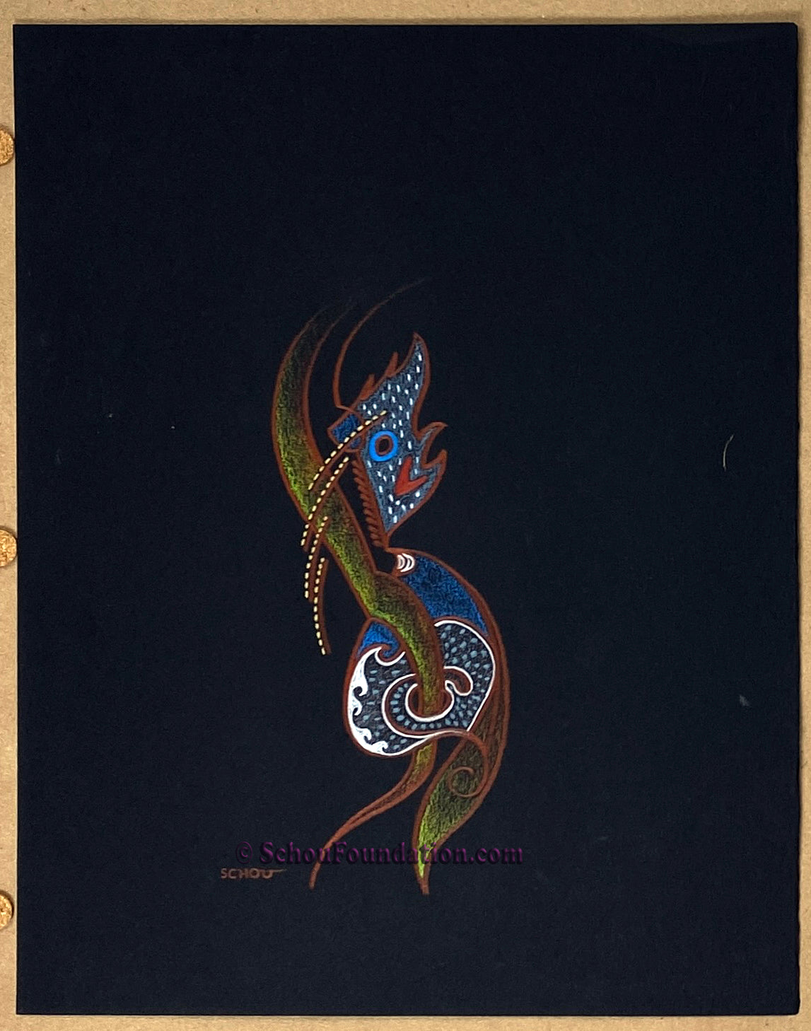 "Untitled", Original, Black Paper Series