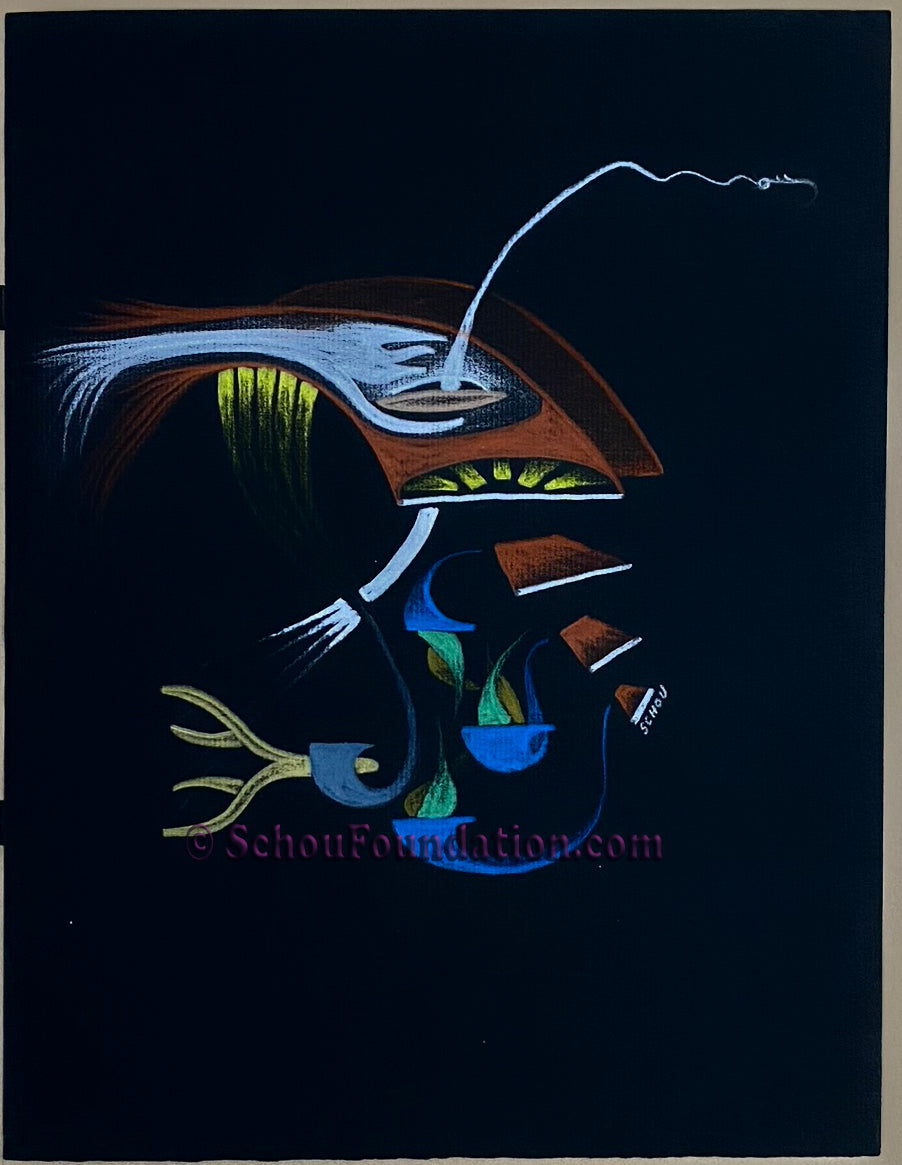 "Untitled", Original, Black Paper Series