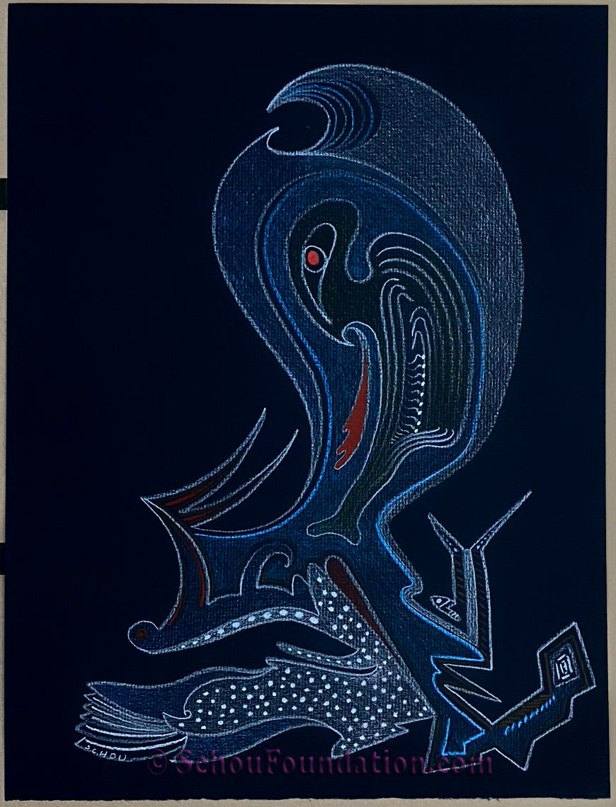 "Untitled", Original, Black Paper Series