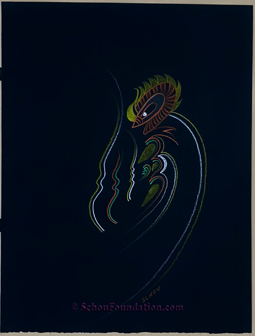 "Untitled", Original, Black Paper Series