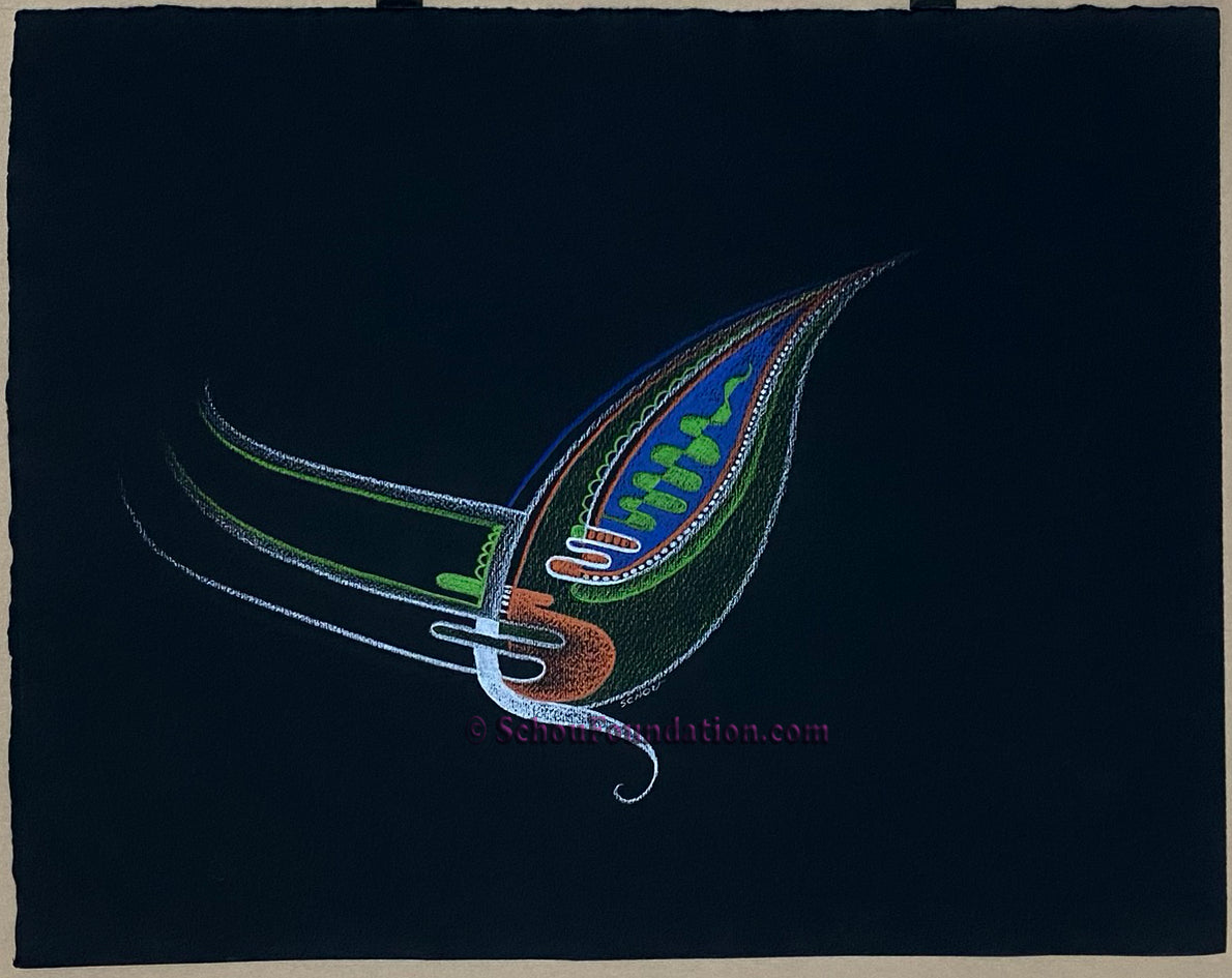 "Untitled", Original, Black Paper Series