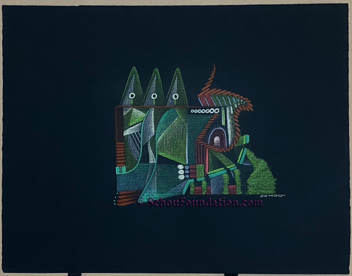 "Untitled", Original, Black Paper Series