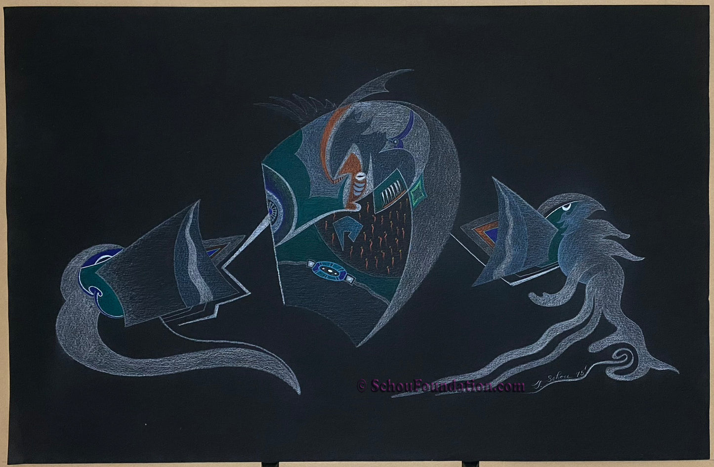 "Untitled", Original, Black Paper Series