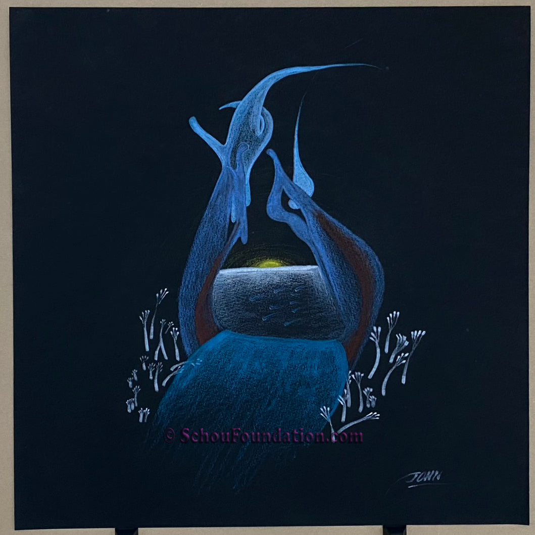 "Untitled", Original, Black Paper Series