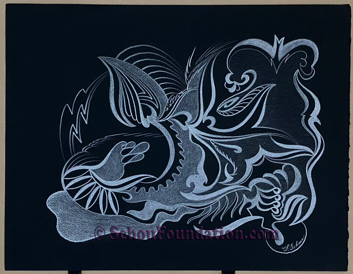 "Untitled", Original, Black Paper Series