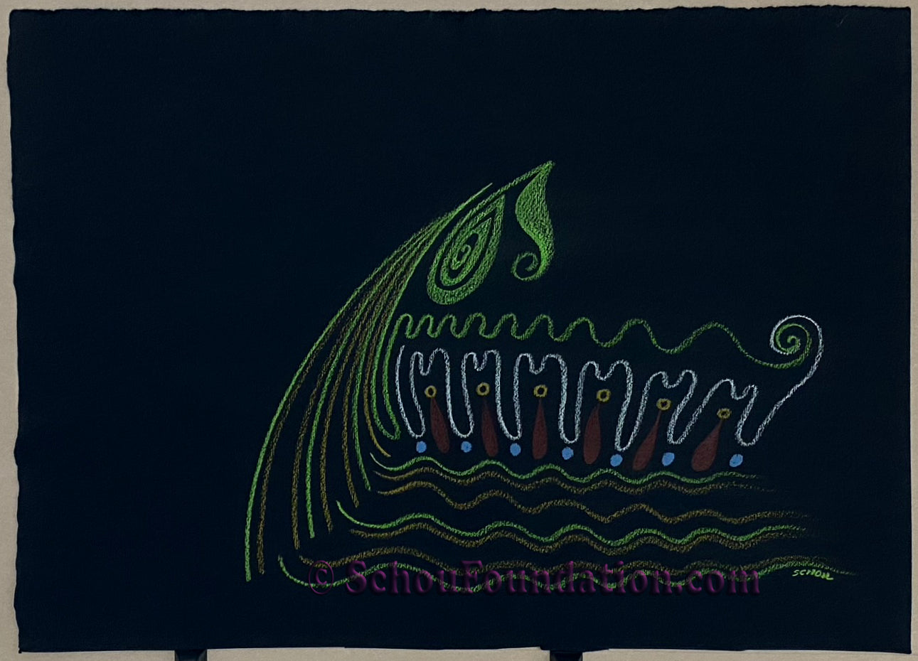 "Untitled", Original, Black Paper Series