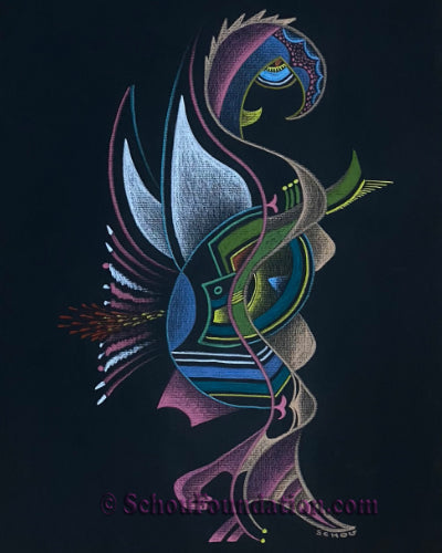 "Untitled", Original, Black Paper Series