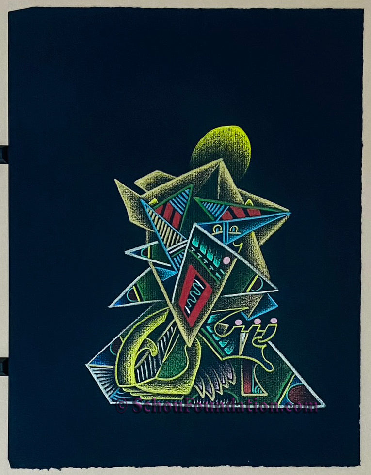 "Untitled", Original, Black Paper Series (unsigned)