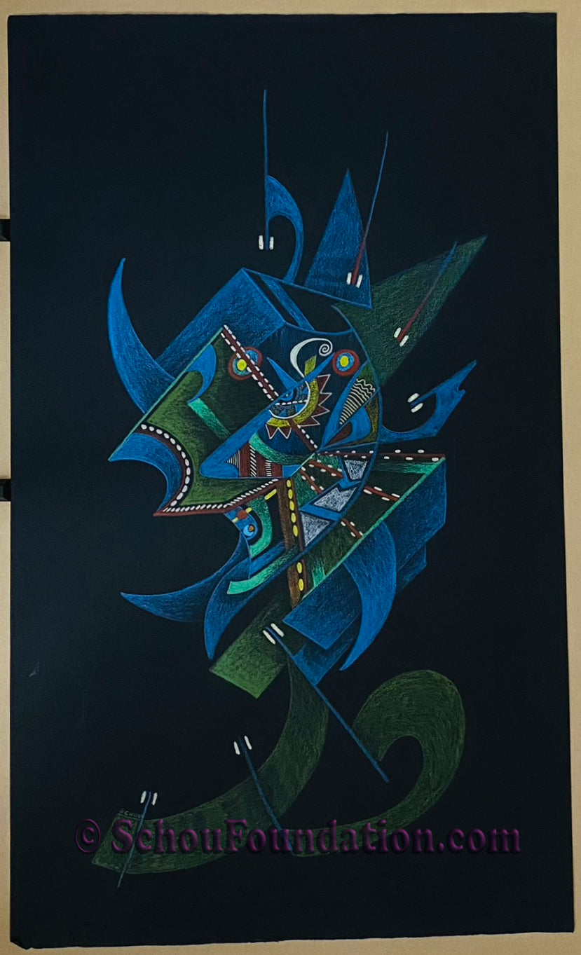 "Untitled", Original, Black Paper Series