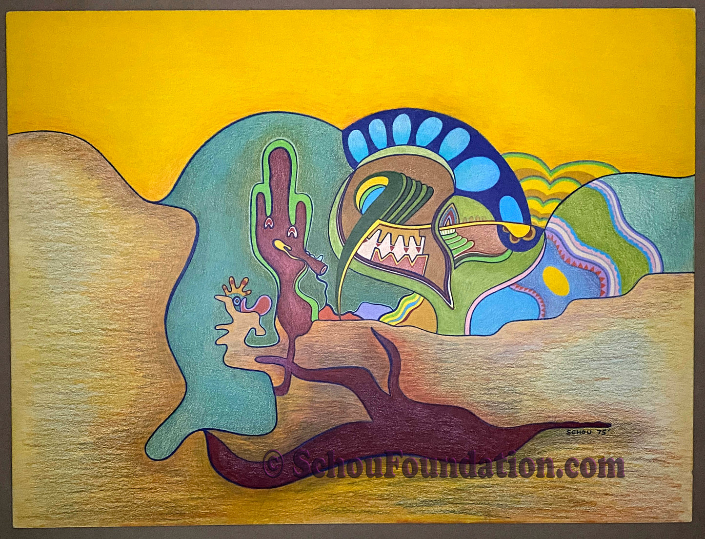 "Desert Oasis", Original, Harvey Board Series