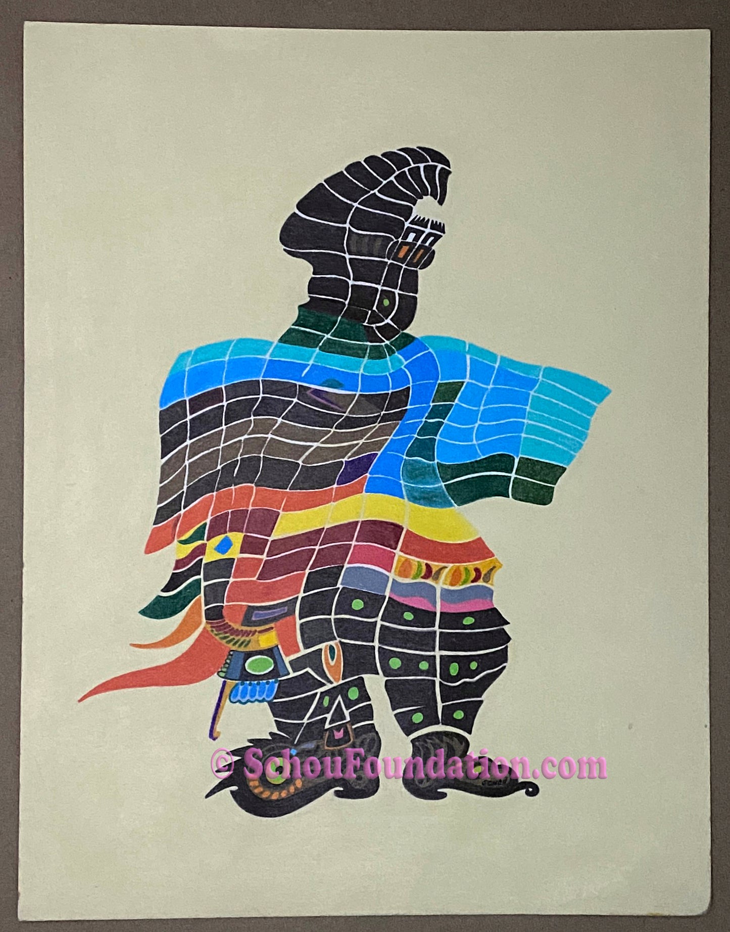 "Technicolor Man", Original, White Paper Series