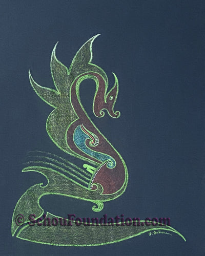 "Dragon", Original, Black Paper Series