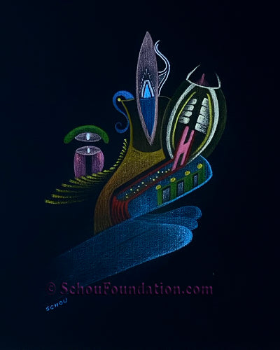 "Untitled", Original, Black Paper Series