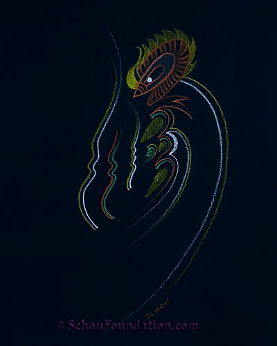 "Untitled", Original, Black Paper Series