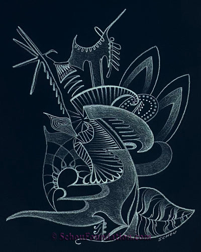 "Untitled", Original, Black Paper Series