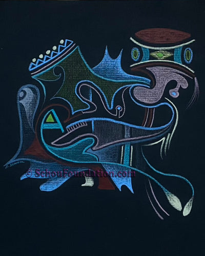 "Untitled", Original, Black Paper Series