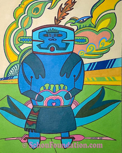 "Kachina Doll", Original, White Paper Series